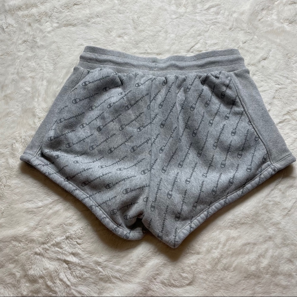 Champion Reverse Weave Gray All Over Print Shorts - Picture 3 of 4
